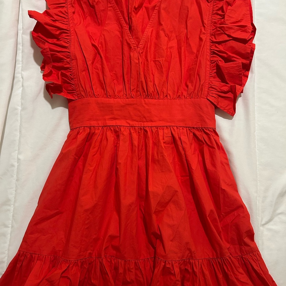 Red Ruffled Dress